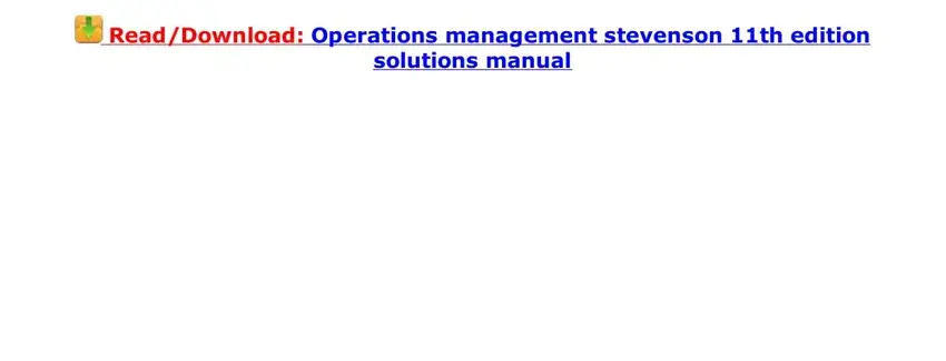 operations management william j stevenson pdf completion process shown (step 2)