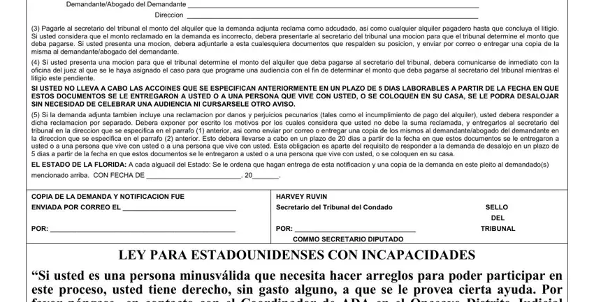 COMMO SECRETARIO DIPUTADO, DemandanteAbogado del Demandante, and ENVIADA POR CORREO EL in VOUS