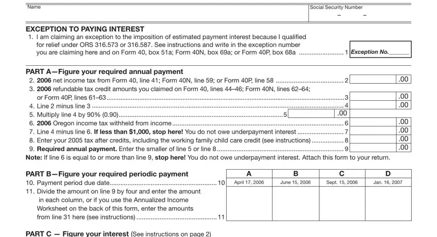 Find out how to prepare Oregon Form 10 portion 1