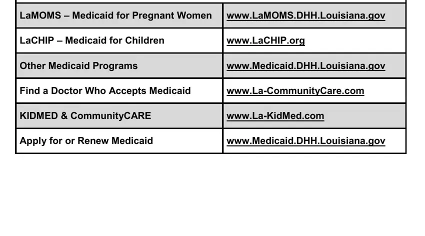 Find a Doctor Who Accepts Medicaid, Apply for or Renew Medicaid, and LaCHIP  Medicaid for Children in application lamoms medicaid