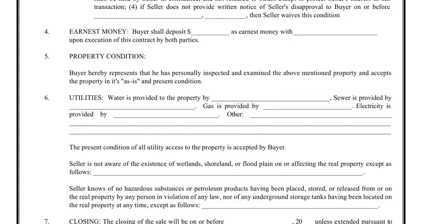 A way to fill out sample of land agreement stage 5