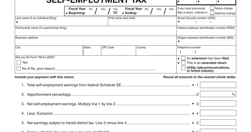 The best way to fill out Oregon Form Tm 230 stage 1