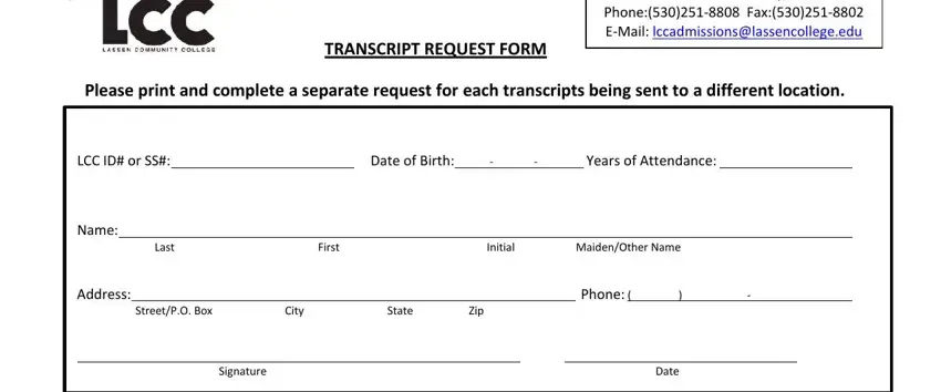 lassen college transcript request form conclusion process detailed (part 1)