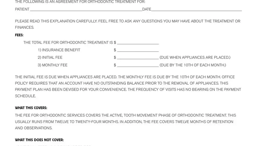 Orthodontics Contract Form ≡ Fill Out Printable PDF Forms Online