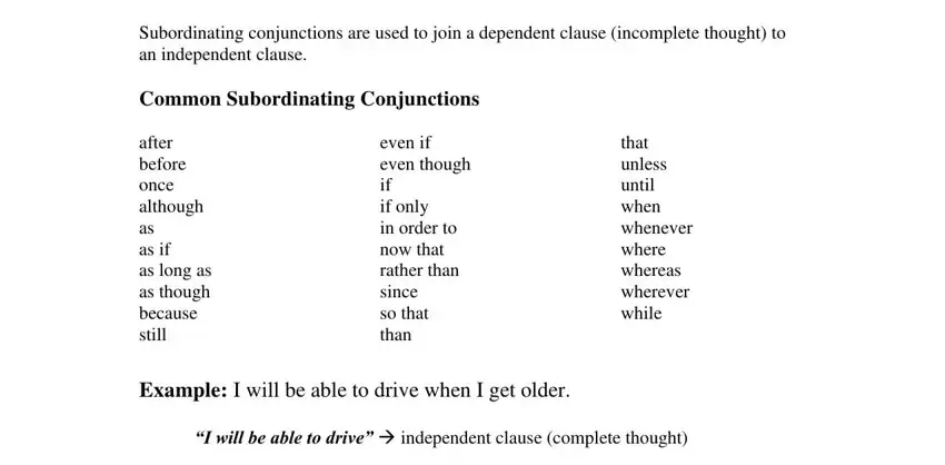 coordinating and subordinating conjunctions worksheets pdf completion process detailed (part 1)