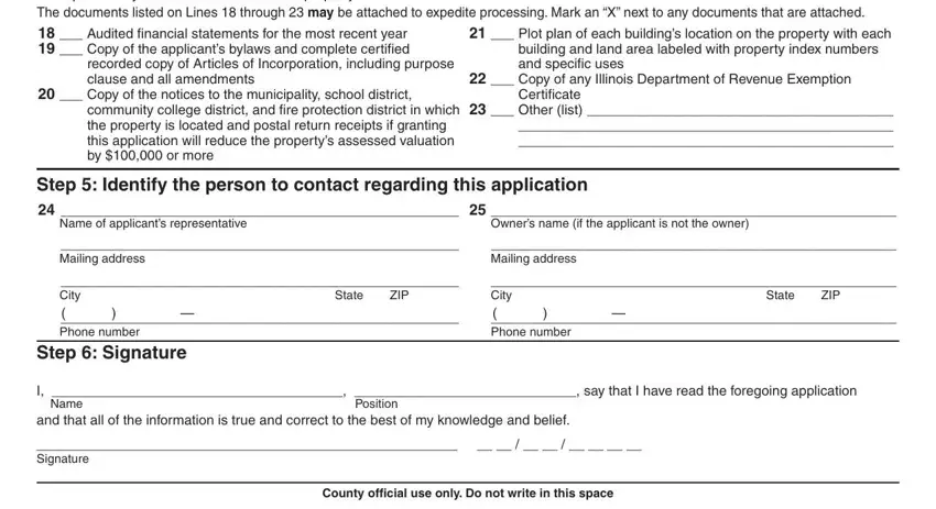 Writing segment 4 in ptax 300 illinois department of revenue form