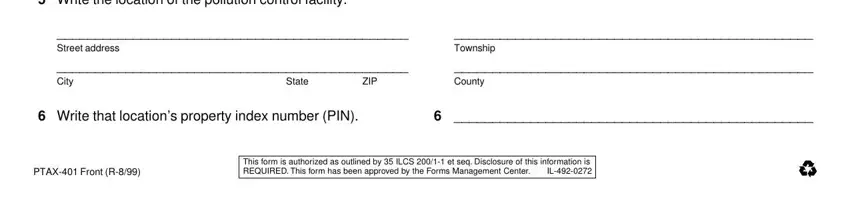 Township  County, This form is authorized as, and State in illinois ptax 401 form