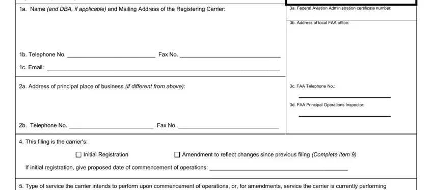 carrier form taxi writing process described (part 1)