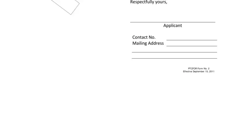 Filling in section 5 of ptc online application 2021