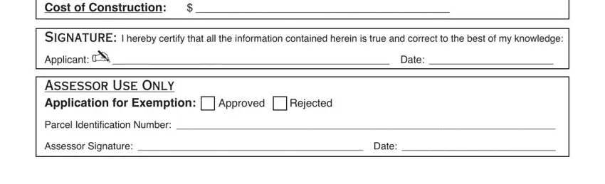 Part number 3 of filling out Otc 905 Form