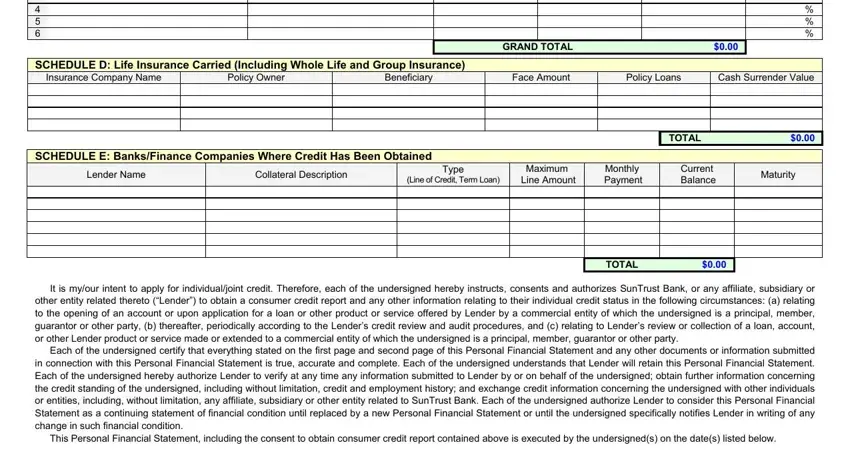 The right way to complete blank suntrust bank statement step 5