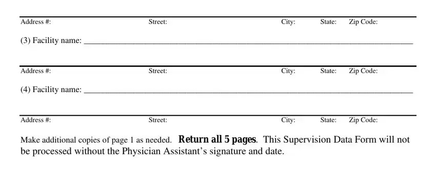 Filling in segment 2 in what can you put when filling out supervision forms