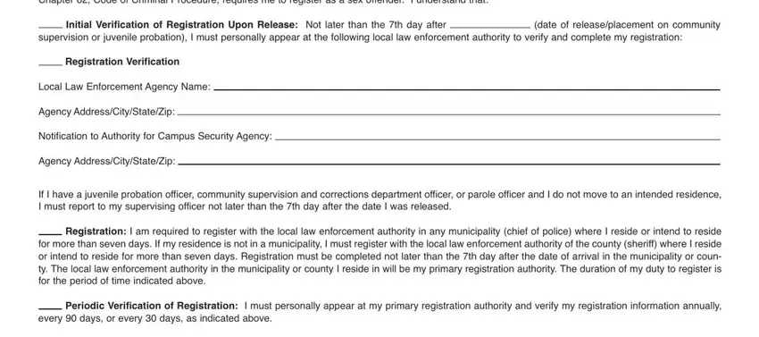 How to prepare texas dps pre releasenotification form cr 32 portion 2