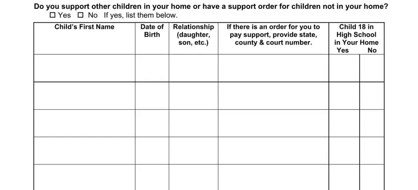 Part # 3 of filling out Form Csf 01 0100