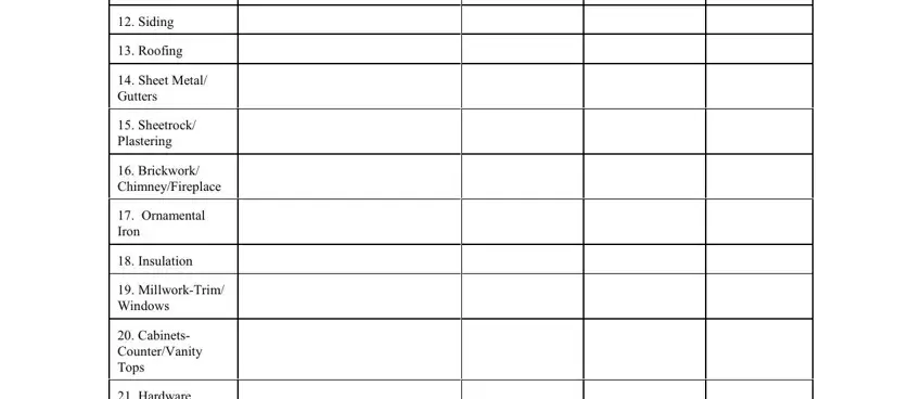 How to complete construction sworn statement form portion 2