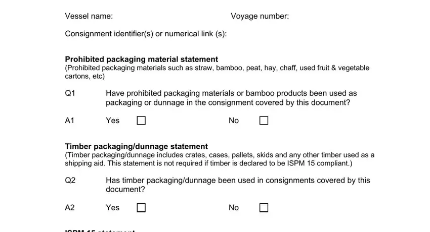 packaging declaration completion process detailed (part 1)