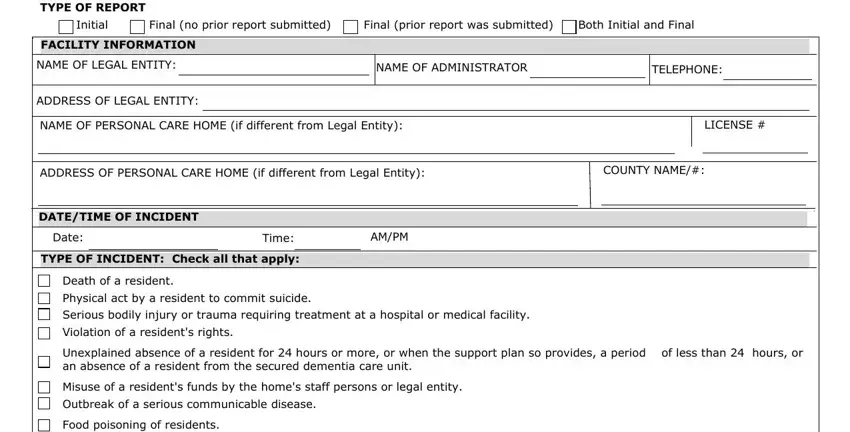 pa reportable incident form writing process shown (portion 1)
