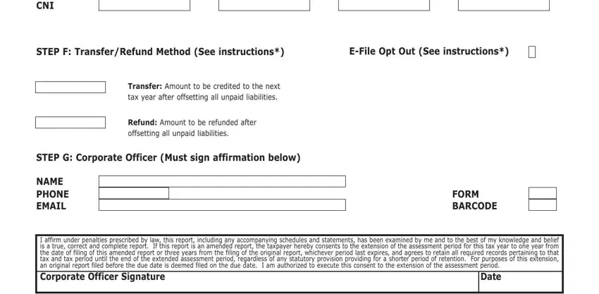 Pa Rct 101 Form completion process shown (part 2)