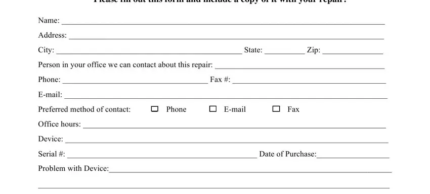 parkell label for repair conclusion process explained (stage 1)