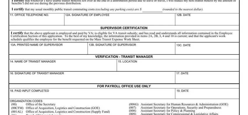FOR PAYROLL OFFICE USE ONLY, I certify that I am employed by, and SIGNATURE OF TRANSIT MANAGER in va intergovernmental 10c pdf