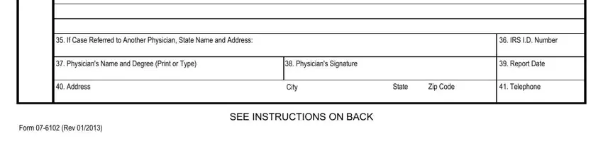 physicians report completion process shown (part 3)