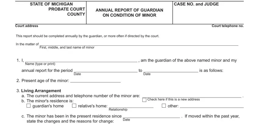 Guidelines on how to prepare form pc654 fillable portion 1