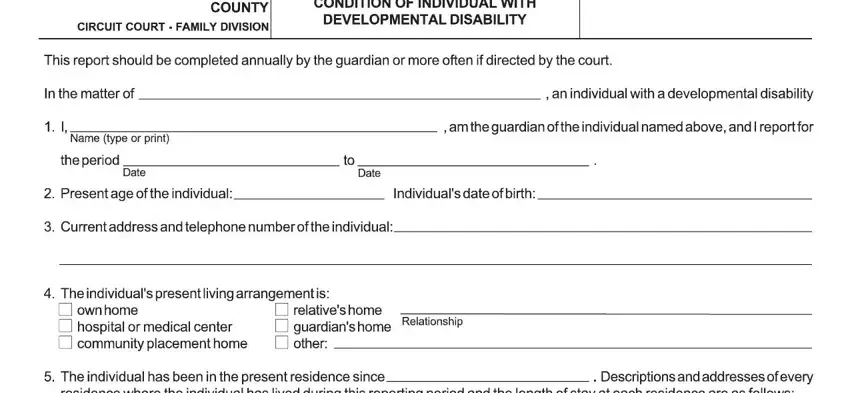 Stage # 1 for completing pc 663 form