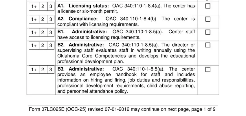 okdhs form care center writing process clarified (stage 2)