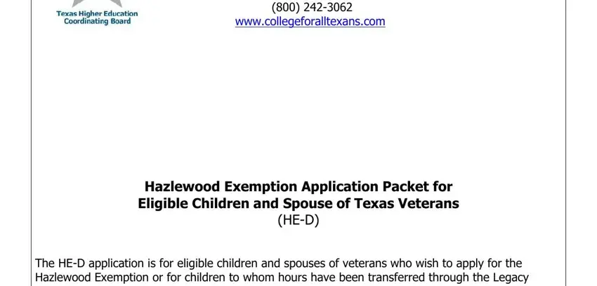 Part number 1 in submitting he hazelwood exemption form