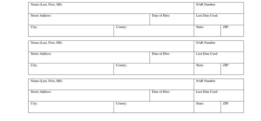 Filling in section 3 in ohio aide form printable
