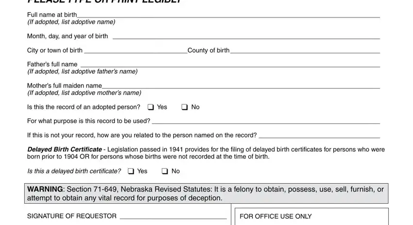 Writing section 1 of 15 birth certificate templates