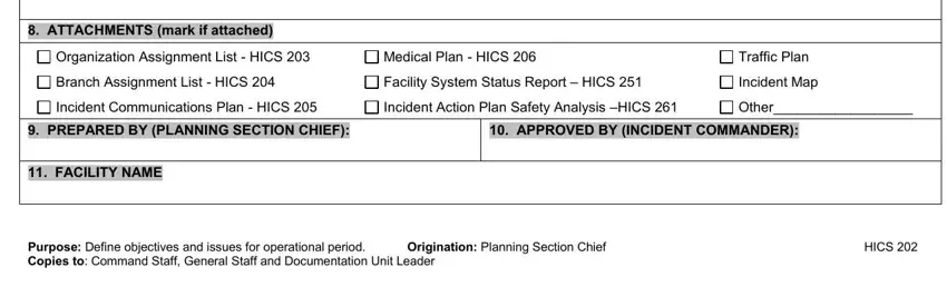 Other, Medical Plan  HICS  Facility, and Incident Map inside OBJECTIVES