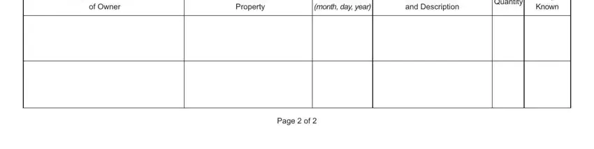 Filling in segment 4 in Form 103 Short