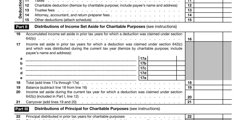 1041 a trust form writing process detailed (stage 2)