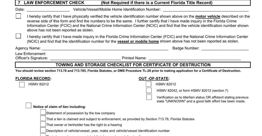 towing certificate writing process shown (portion 4)
