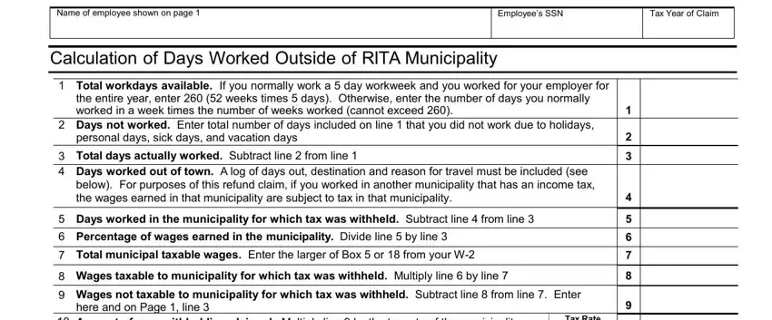 Writing part 4 in ohio rita form 10a