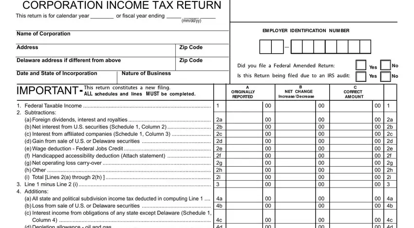 Tips on how to prepare Form 1100X step 1