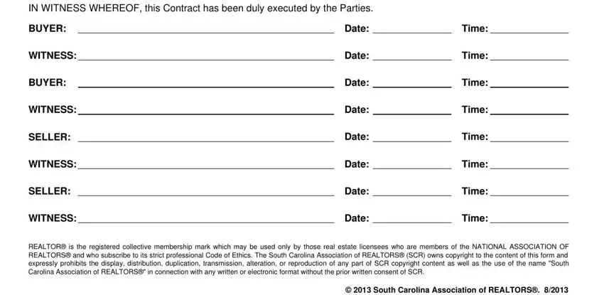 Filling in section 2 of sc due diligence