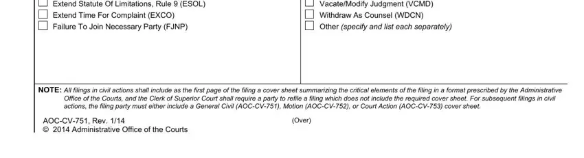 aoc cover sheet writing process described (part 3)