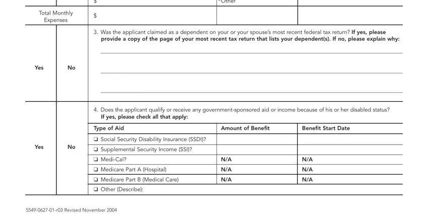 A way to fill out kaiser disabled dependent part 4