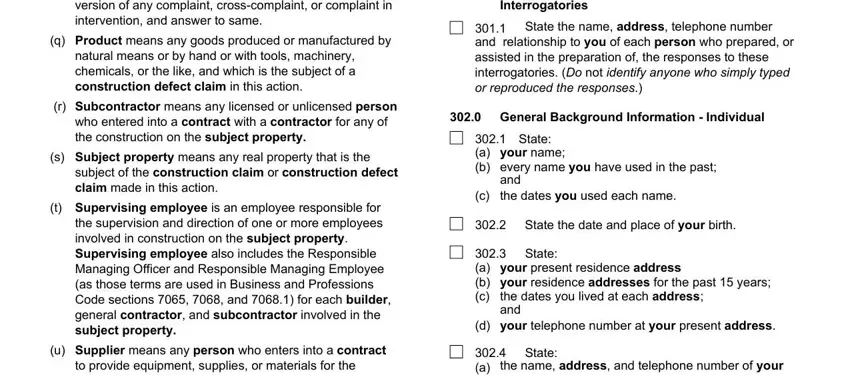 sample construction interrogatories conclusion process detailed (part 4)