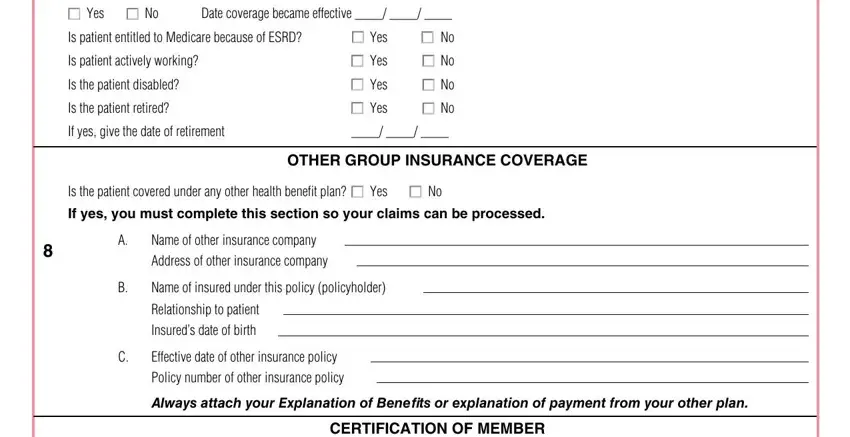 Filling out section 2 in Form 11318