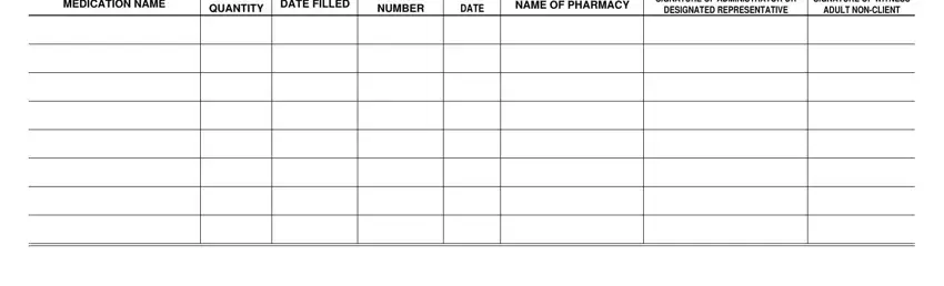 Completing part 4 in centrally stored medication record