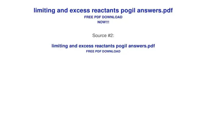 Step no. 1 of submitting limiting and excess reactants pogil extension answers