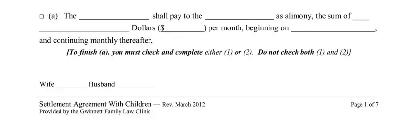 Part number 2 of submitting Divorce Paper Without Minor Children Form