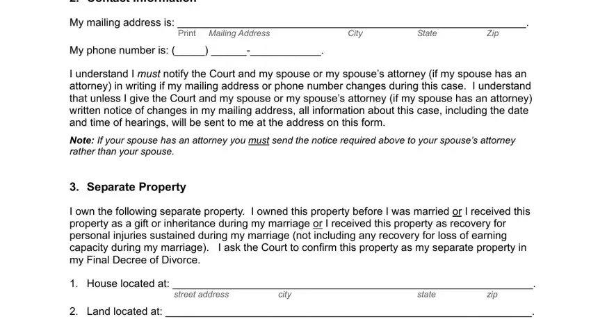 Learn how to fill out answer texas divorce form part 3