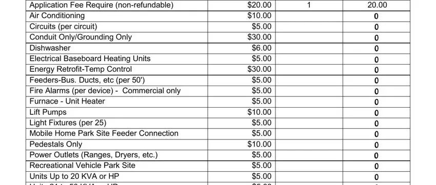 Writing section 2 in michigan electrical permit application county