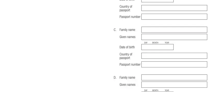 australian immigration form 1229 writing process shown (stage 3)
