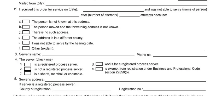 Part no. 5 in filling out form cr 125