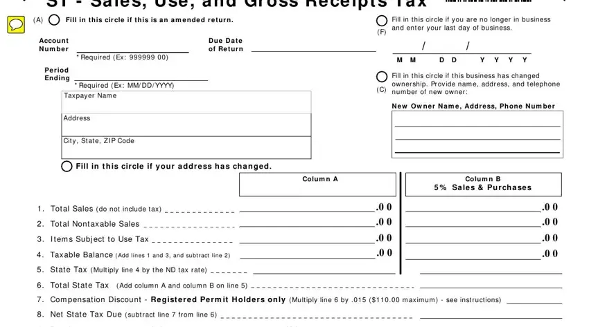 Learn how to fill out use gross receipt part 1